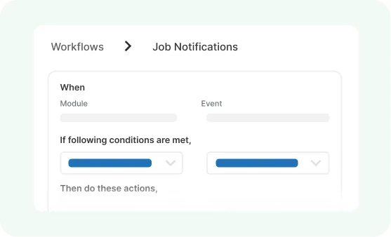 Customized workflows with Zuper home services management software