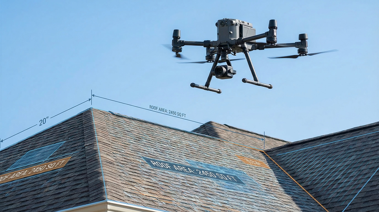 Roofing software for drones & AI
