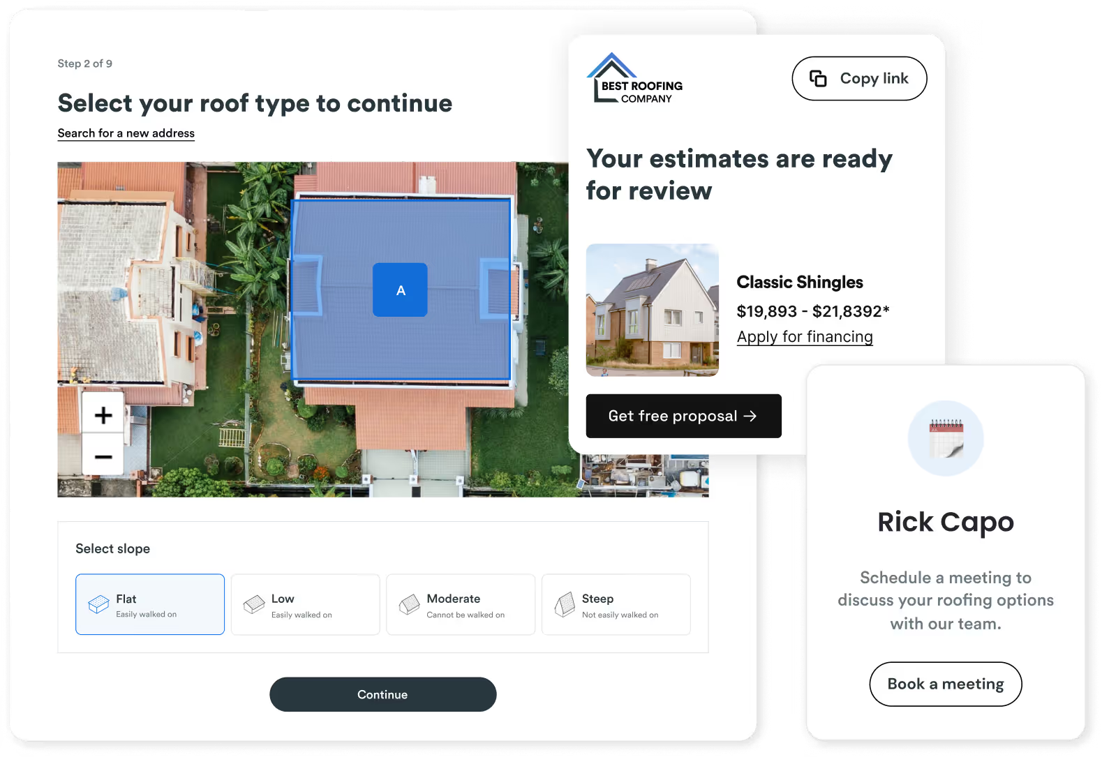 The Roofr roofing CRM